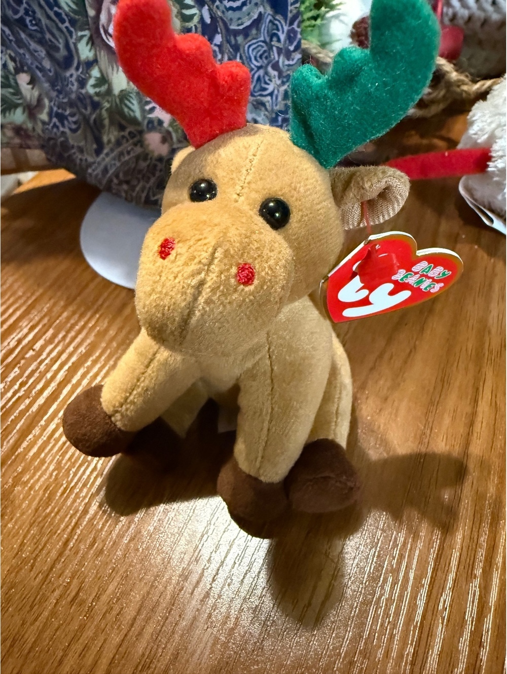 Ty Beanie Baby Reindeer Plush Toy